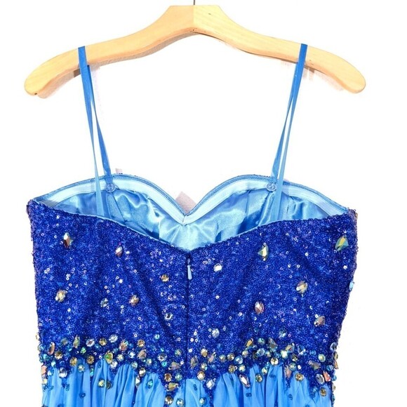 LA FEMME 18767 Jeweled Embellished Convertible Strapless Gown Prom Maxi Dress 2 - Picture 9 of 15